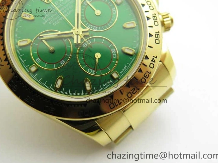 YG Daytona Edition Green YG 1:1 Best Bracelet Steel 904L KKF A7750 Dial on 0401